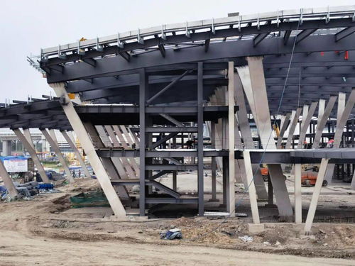 结构 大庆西城客运站钢结构施工过程录