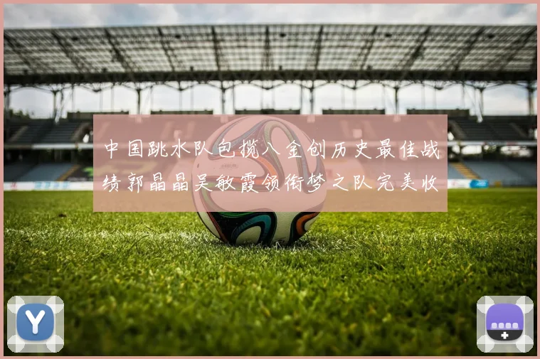 中国跳水队包揽八金创历史最佳战绩郭晶晶吴敏霞领衔梦之队完美收官